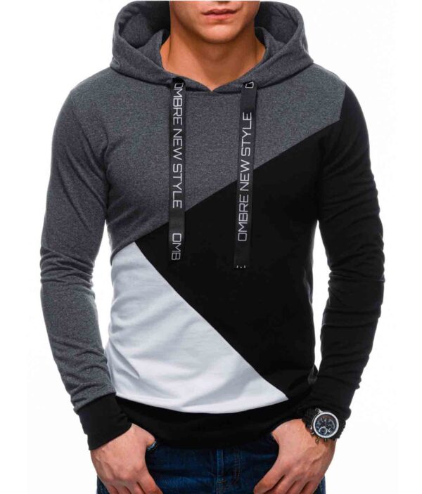 Herrenpullover Ombre B1050-DUNKELGRAU