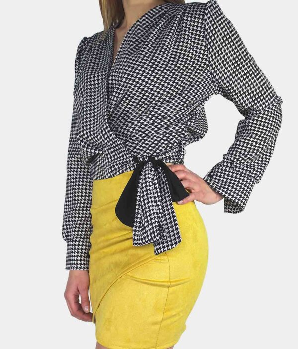 Ženska bluza 1964-WHITE/BLACK