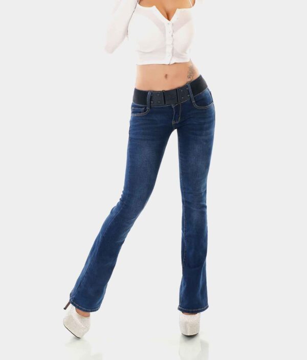 Ženske traperice bootcut W3001