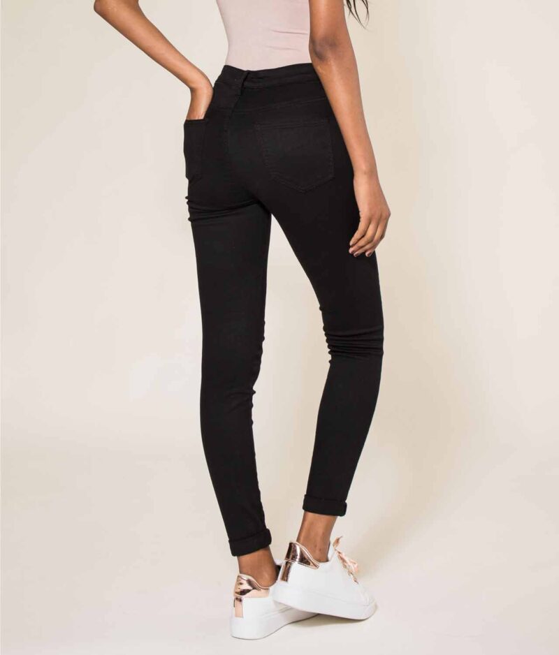 Ženske skinny kavbojke P085-1-BLACK-b