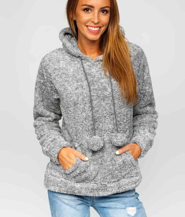 Ženski flis pulover HH034-DARKGREY