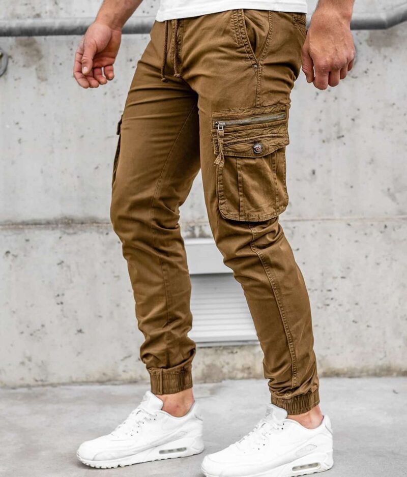 Moške jogger hlače CT6702S0-brown-a