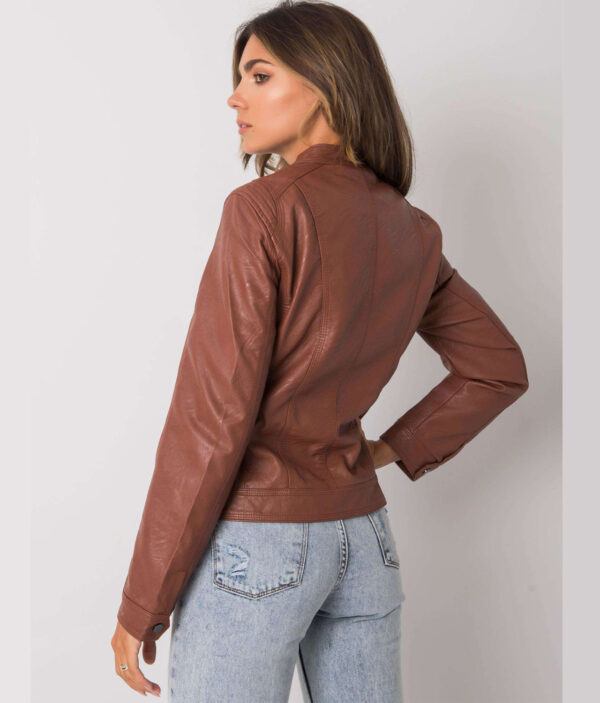 Jakna iz umetnega usnja AF-001-brown.3
