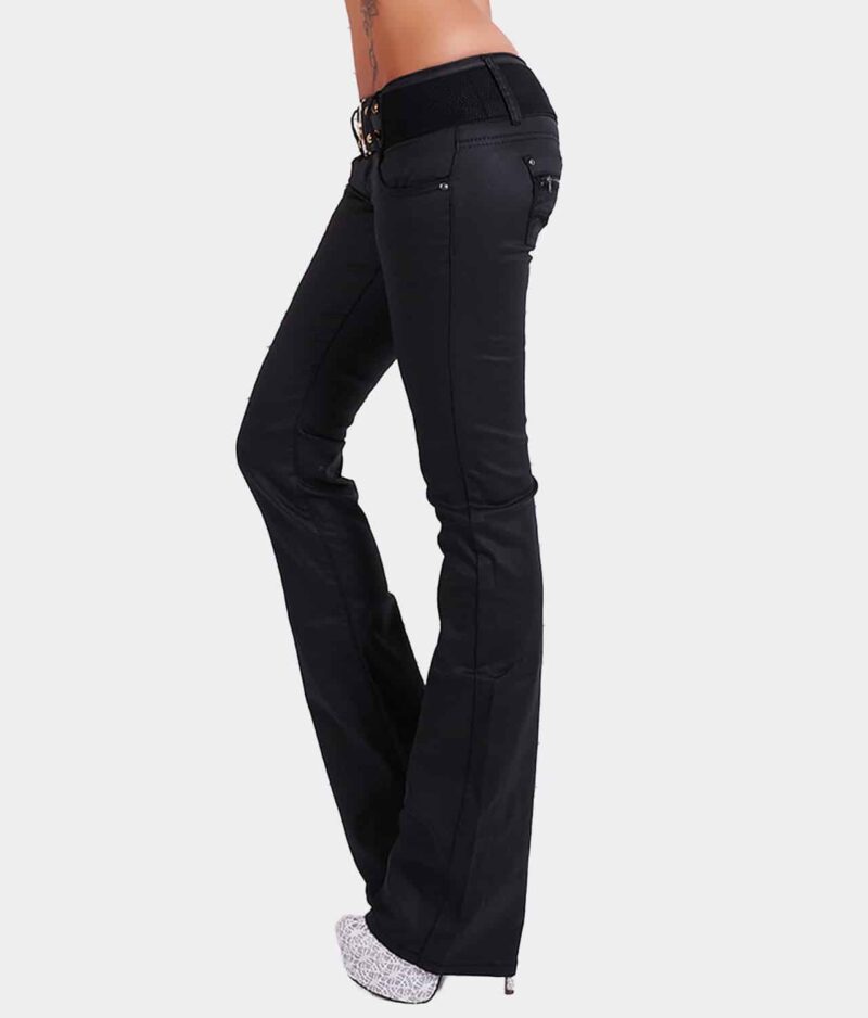 Crvene kožne hlače Bootcut Seventy W