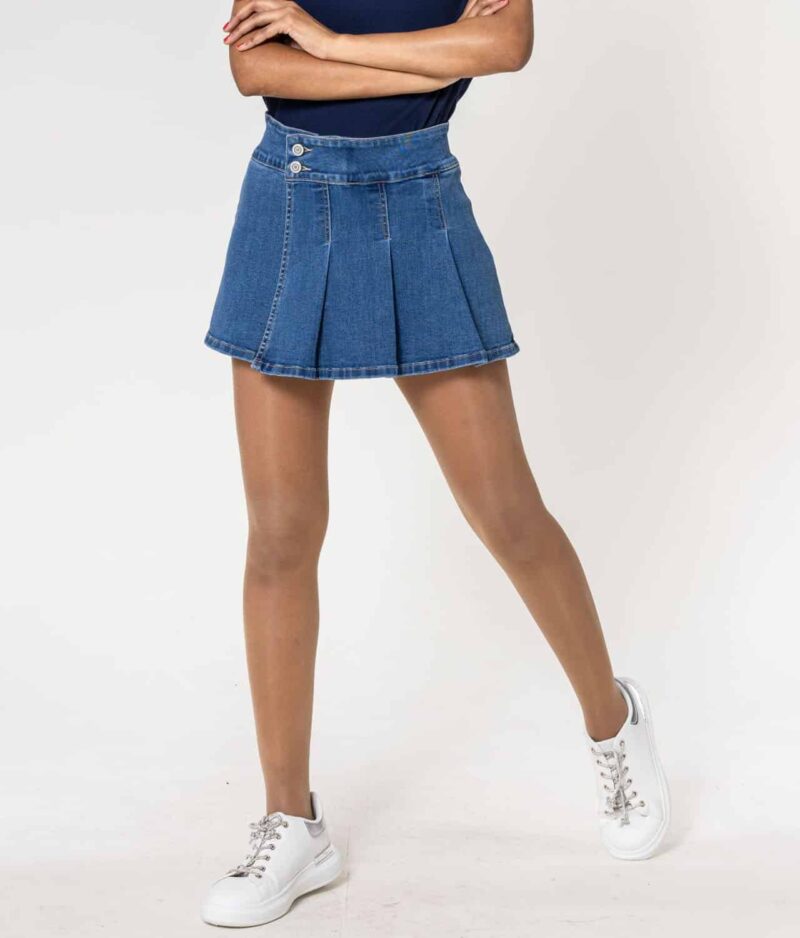 Kratko hlačno krilo jeans P511-5.b