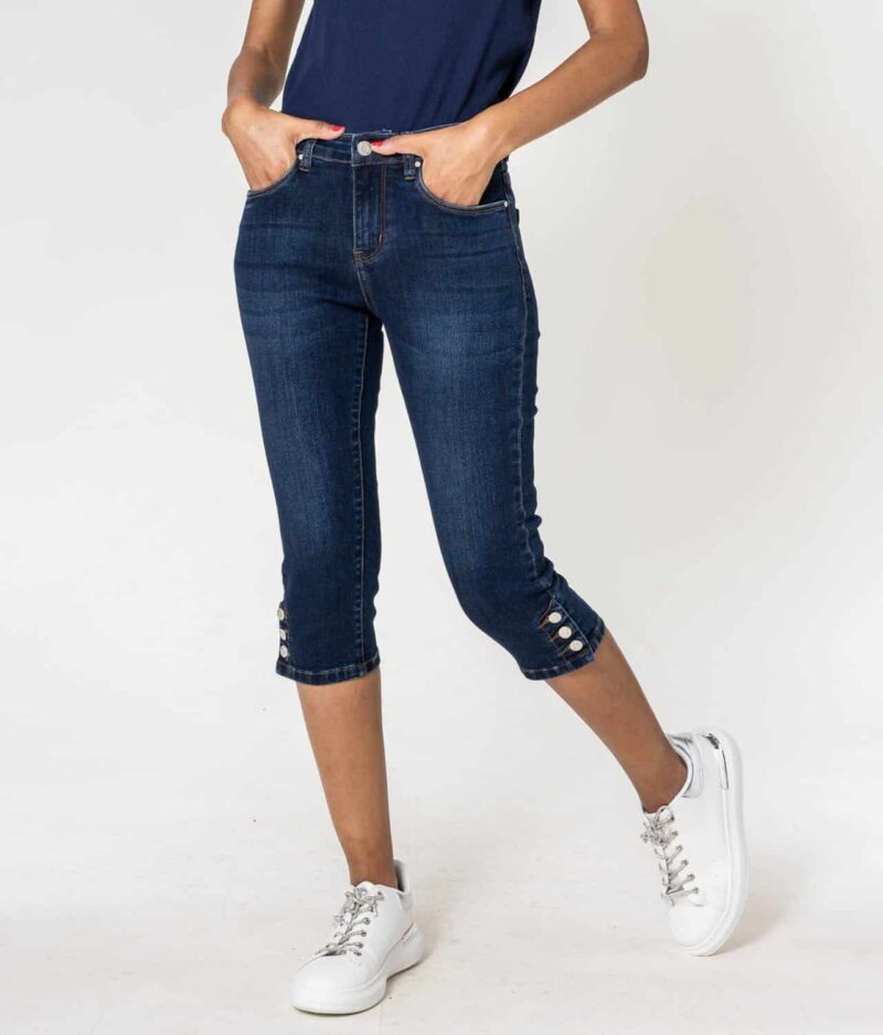 Ženske capri hlače jeans P516-2