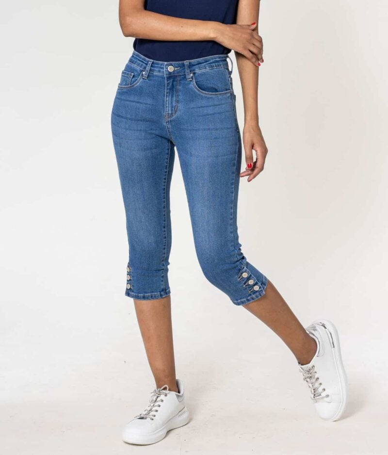 Ženske capri hlače jeans P516-5