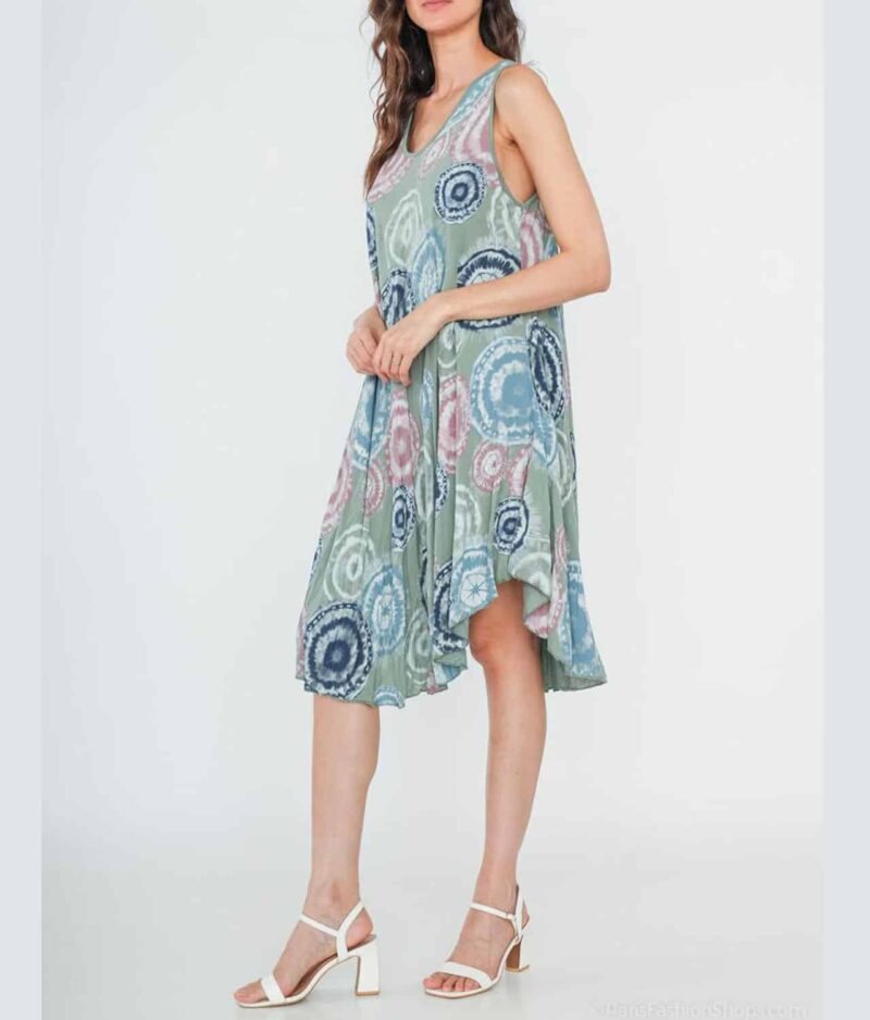 Sommerkleid aus Viskose R31-khaki.a