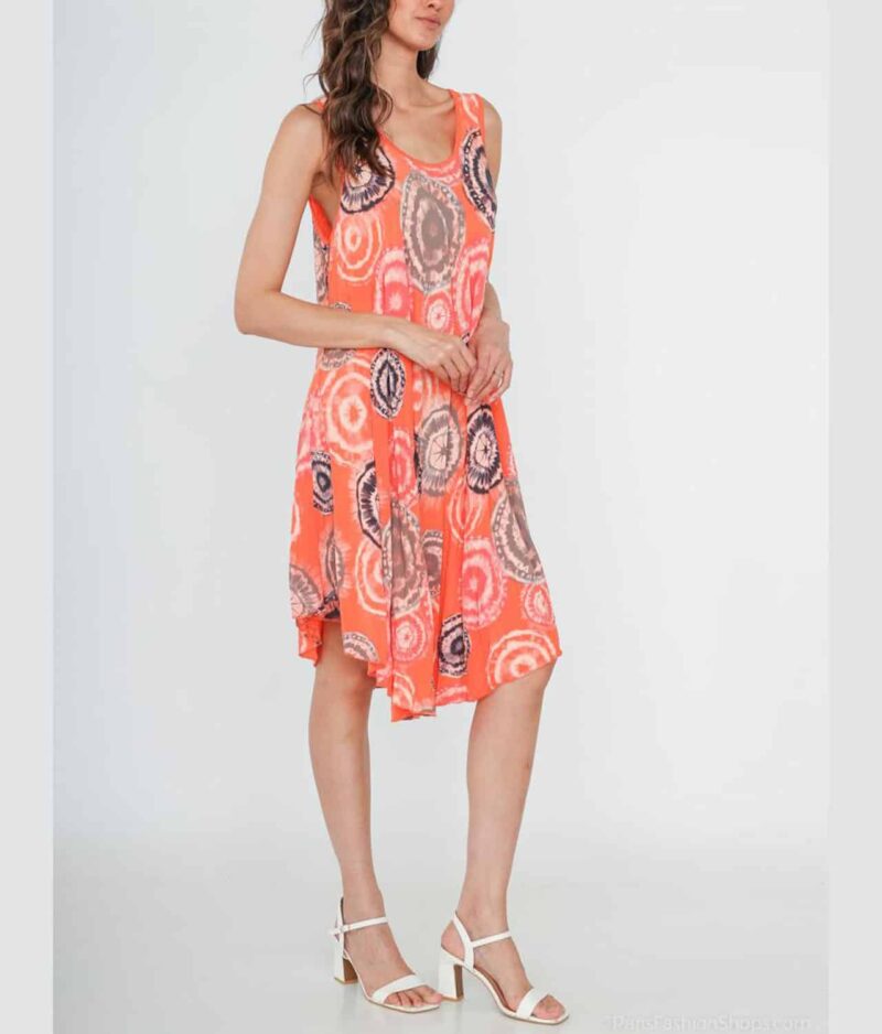 Poletna obleka iz viskoze R31-orange.a