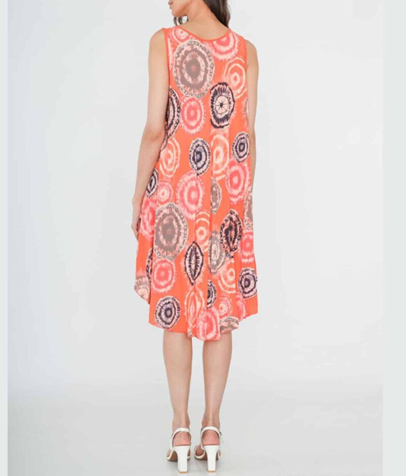 Poletna obleka iz viskoze R31-orange.c