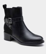 Ženski gležnarji F6678-black.b