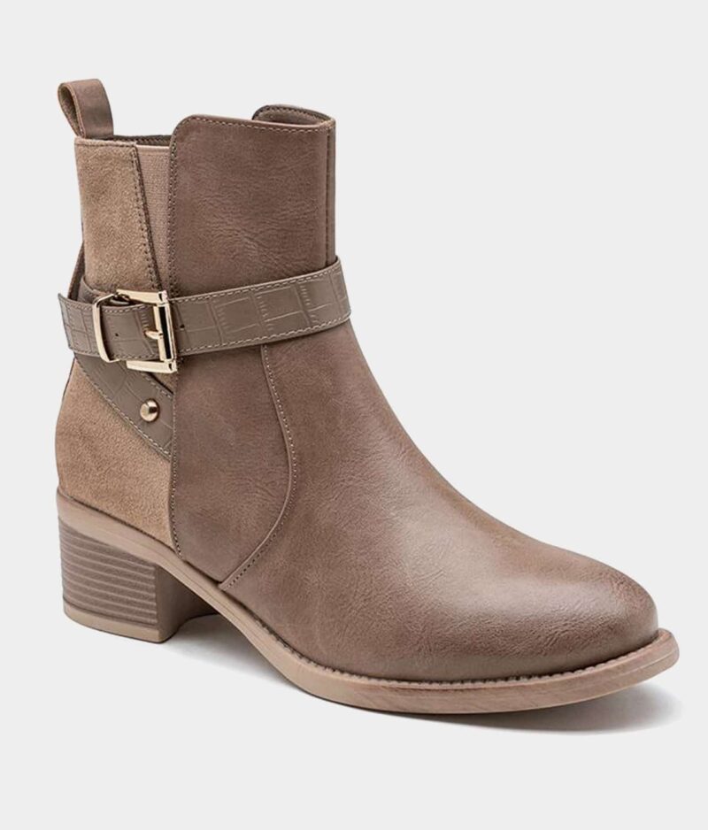 Ženski gležnarji F6678-khaki.b