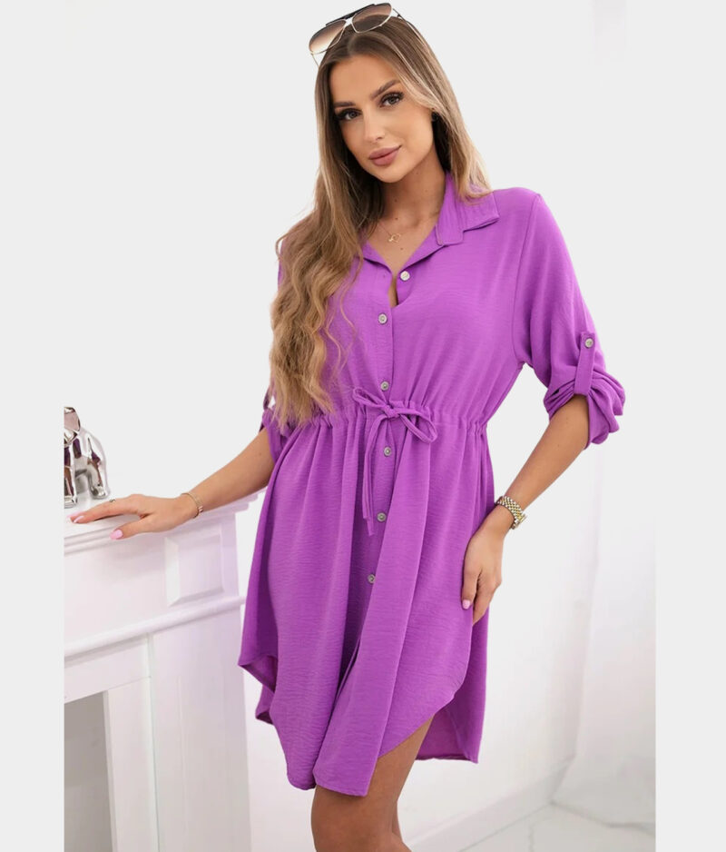 Haljina košulja - duga bluza It-16-lila