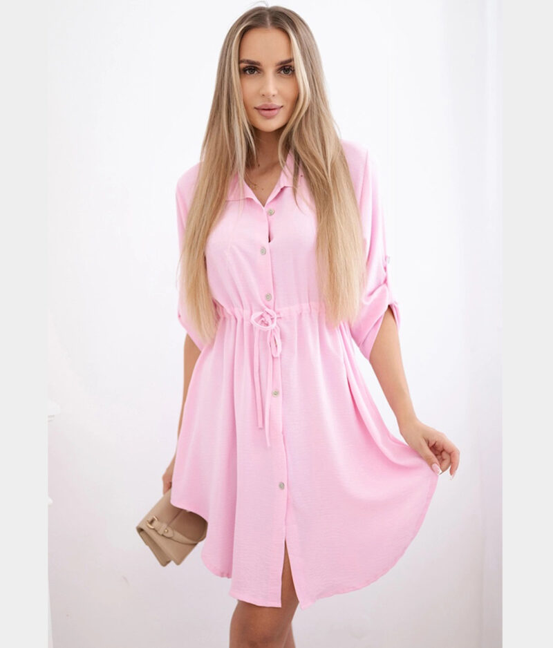 Haljina košulja - duga bluza It-16-ruža