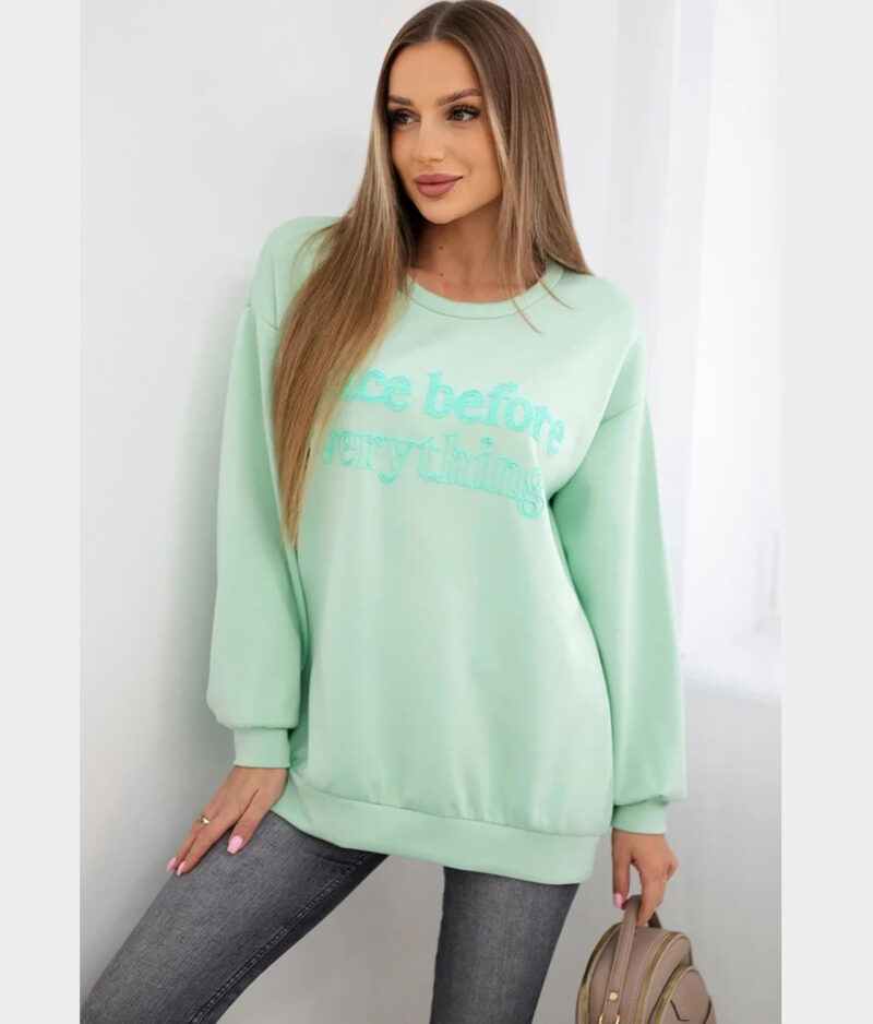 Ženski pulover 36637-mint.b