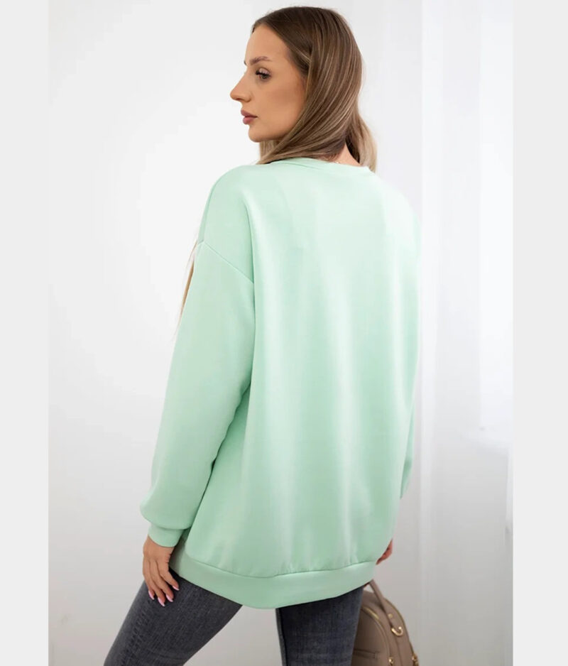 Ženski pulover 36637-mint.c