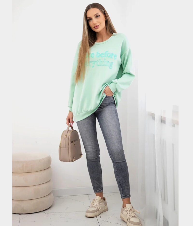 Ženski pulover 36637-mint.d