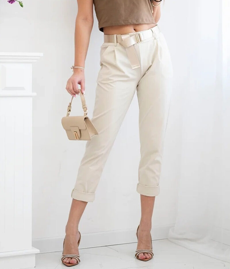 Damenhose mit Gürtel 6773-s.beige.a