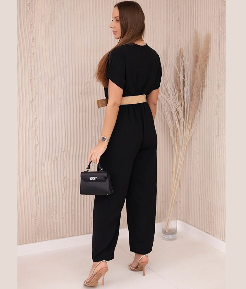 Kombinezon z okrasnim pasom 5877-black.1