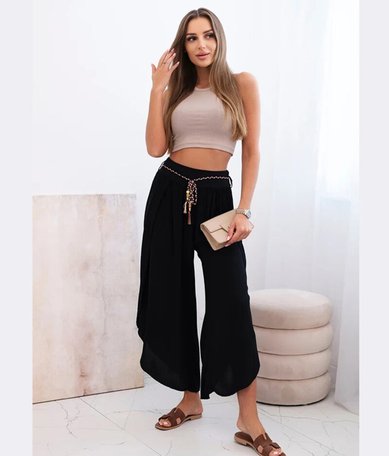 Poletne hlače iz viskoze 81378-black.2