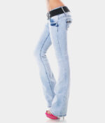 Traperice niskog struka s širokim uzorkom WT372.b