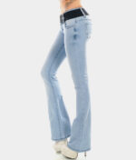 Traperice niskog struka s zvonastim donjim dijelom w388.b