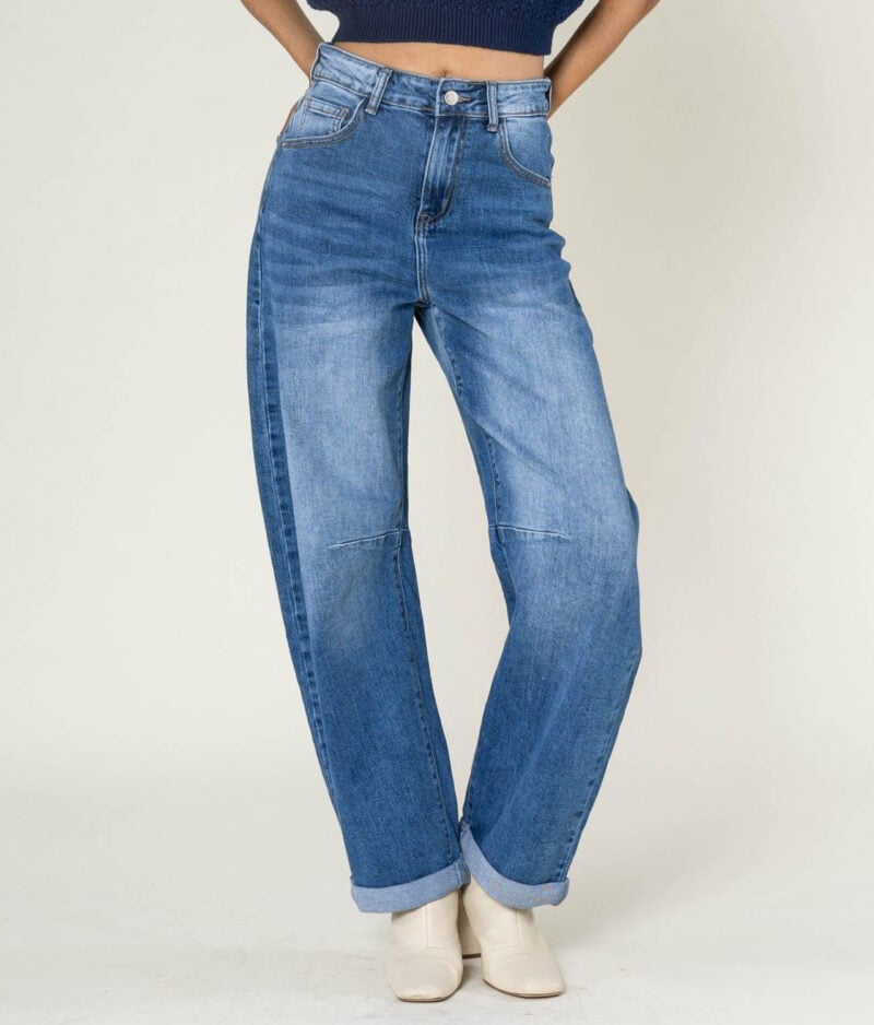 Barrel jeans hlače Nina Carter YY307-1