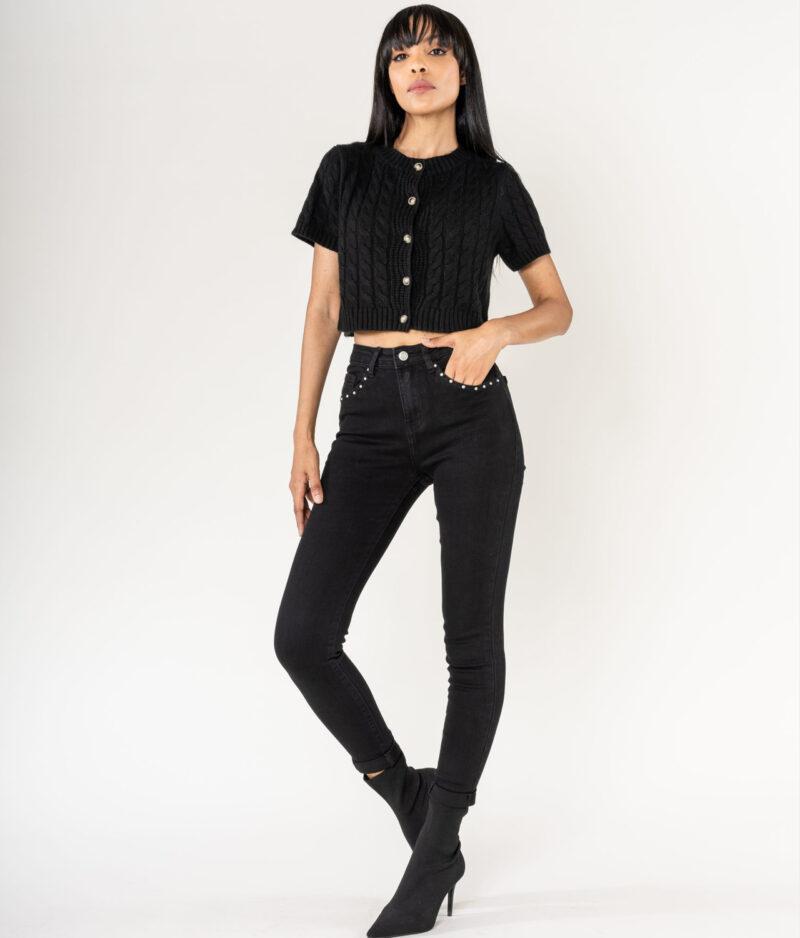 Crne traperice Nina Carter P605-8.d