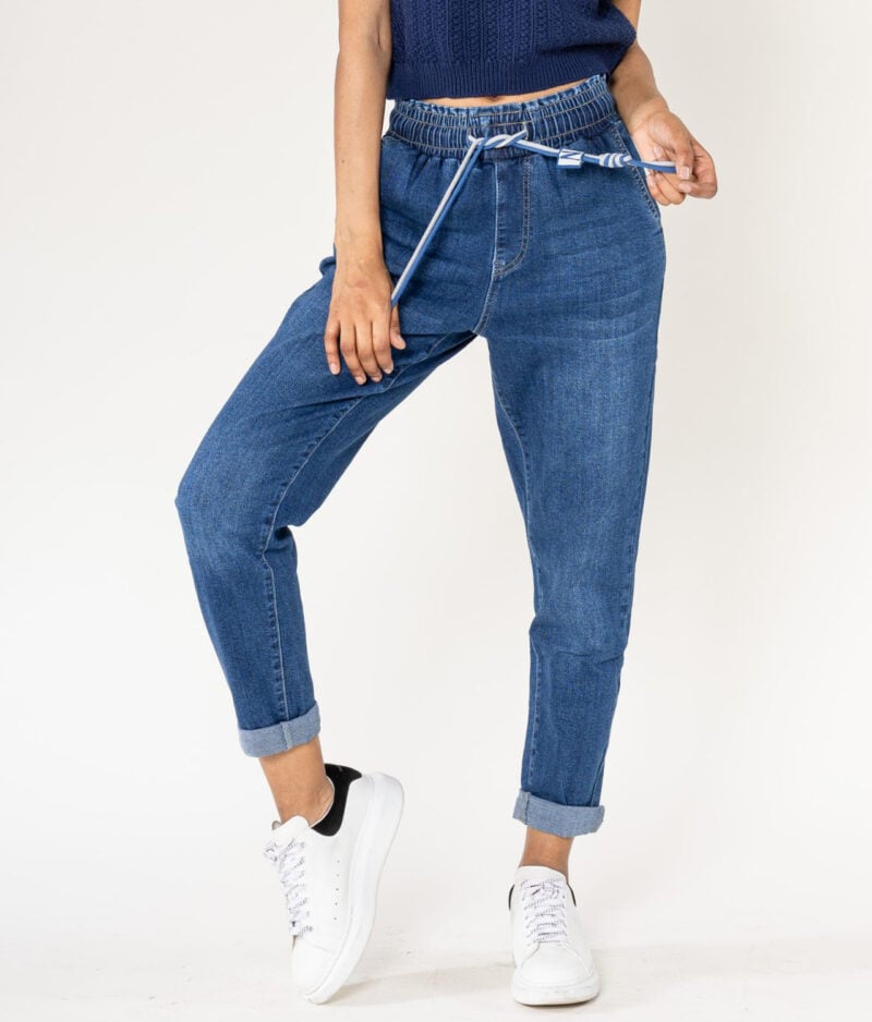 Kavbojke z elastiko v pasu P500-11