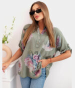 Pamučna bluza s printom 12038