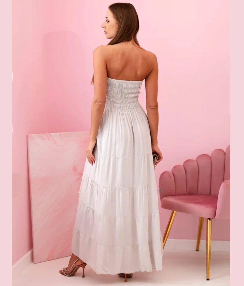 Poletna dolga obleka 4635-beige.a